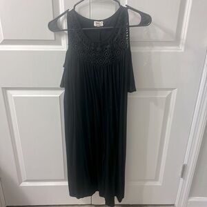 Black off shoulder dress